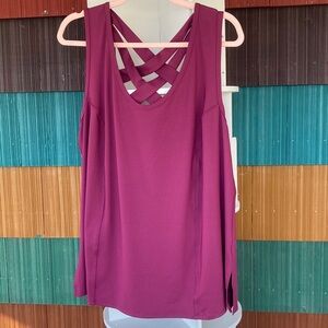 Rainbeau Curves 18/20 criss cross back athletic tank B9